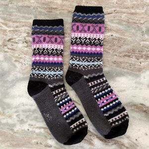 Fair Isle High Sierra Multicolor Patterned Winter Socks